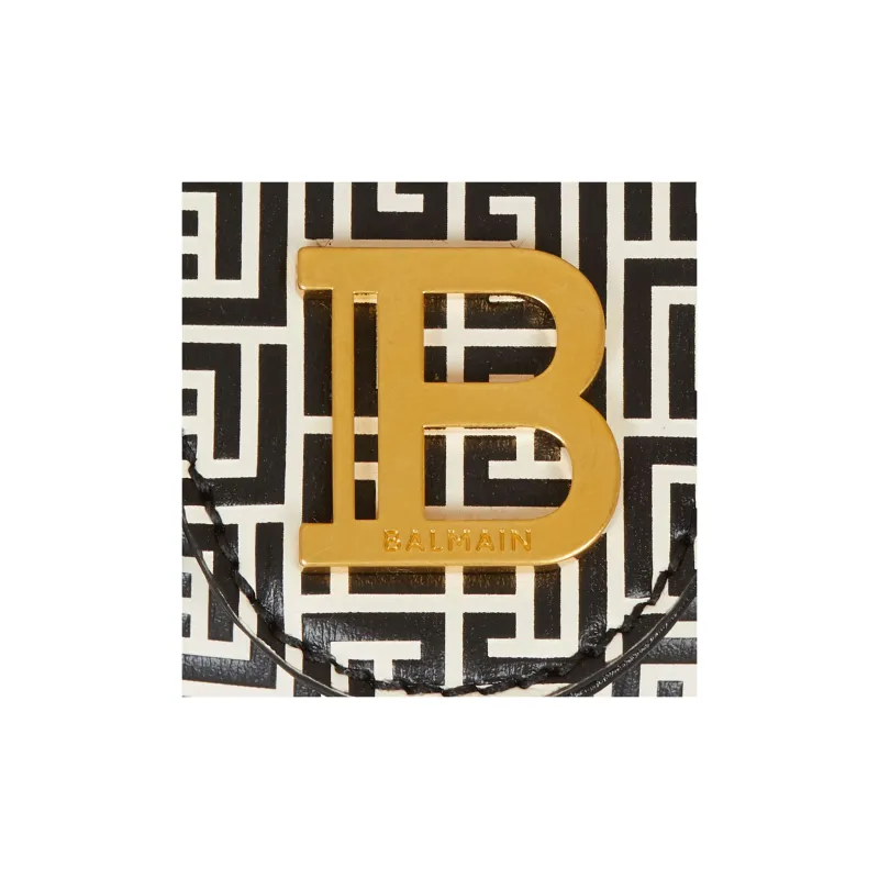 BALMAIN Logo Monogram Chain Linked Shoulder Bag-5