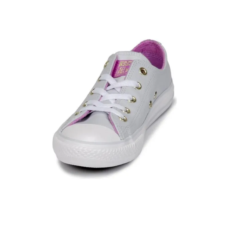 Converse Chuck Taylor All Star AS L OX Durable Cushioning Low-Top Canvas Shoes Women's Gray Pink-2