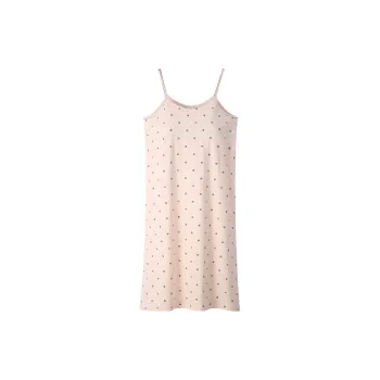 Sha Qian Nightgown Summer Women's Muskmelon Color