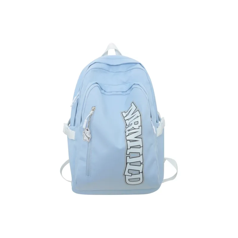Travel Nylon Backpack Regular Women's Black/Pink/Gray/Green/Blue-13