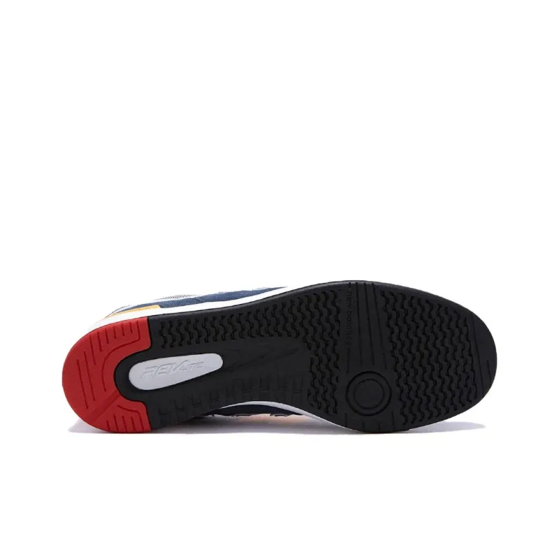 New Balance NB 574 Slip Resistant Shock Absorbers Low Top Skateboard Shoes Unisex Blue White-5