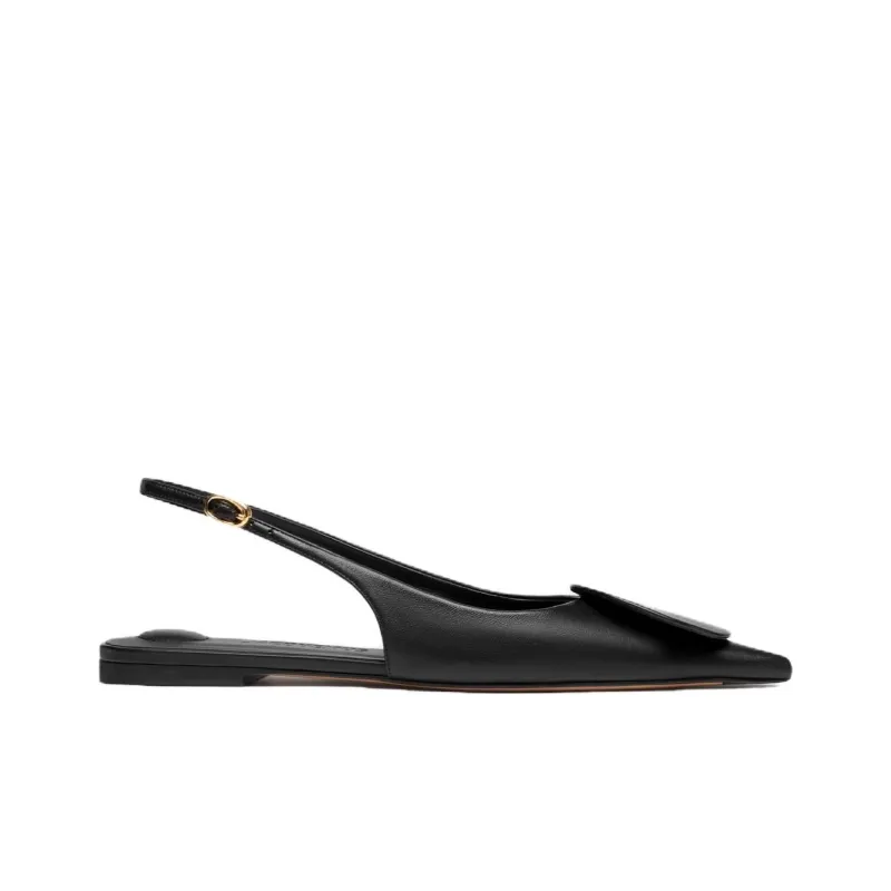 Jacquemus Les Slingbacks Duelo Leather Ballerina Shoes-1