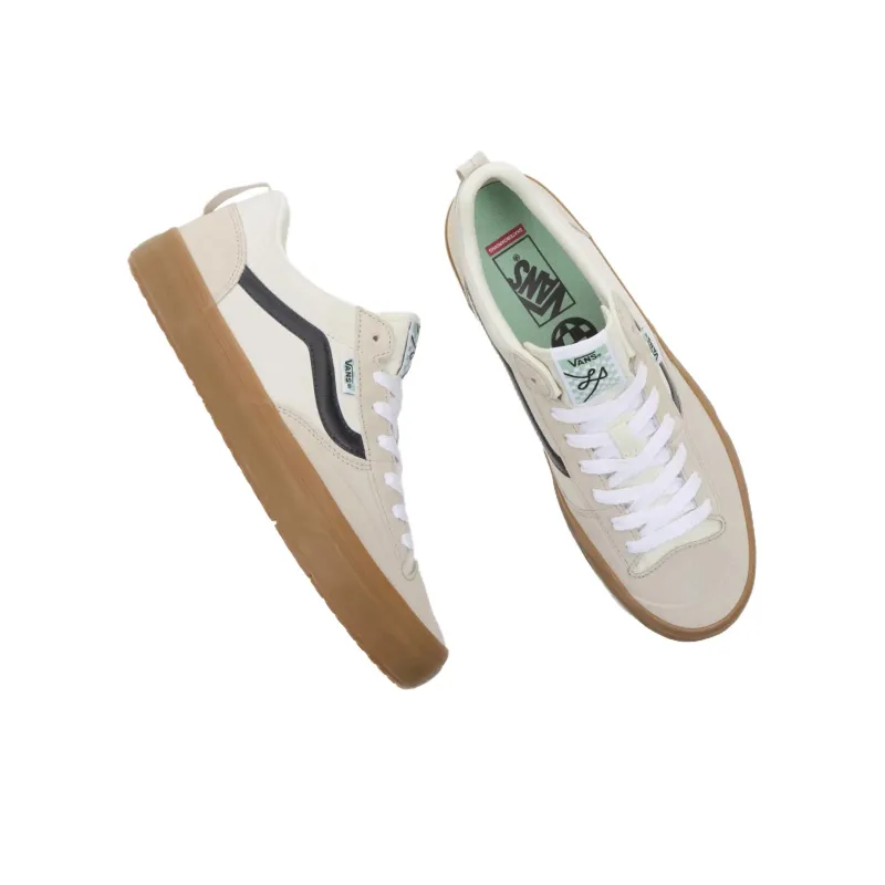 Vans Lizzie Slip-Resistant Cushioning Low-Top Skateboard Shoes Women's Beige Black-3