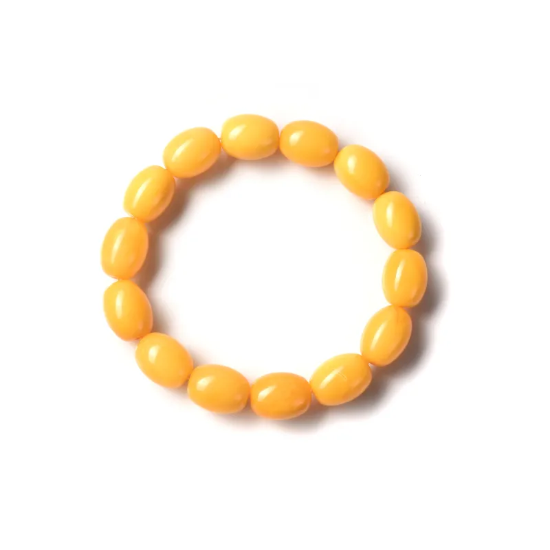 Abby's Wonderland Amber/Beeswax Fine Jade Bracelets Unisex-2