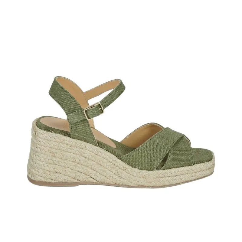 Castañer One Strap Sandals Women's Green-1