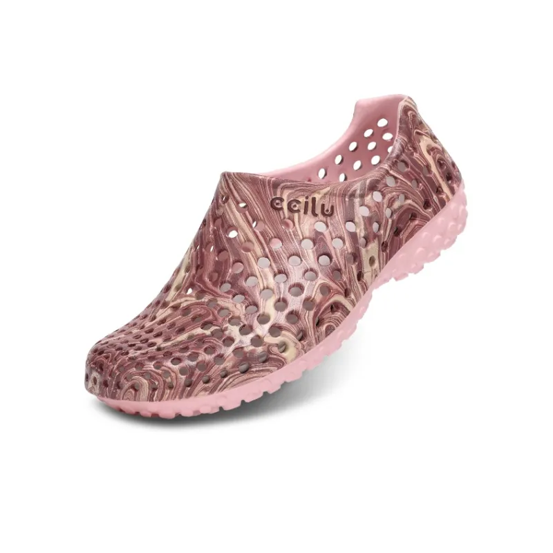 Ccilu Clogs Unisex Water Dyed Dazzling Color-5