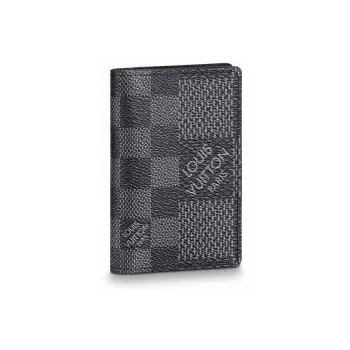 LOUIS VUITTON Pocket Organizer Gray Damier Graphite
