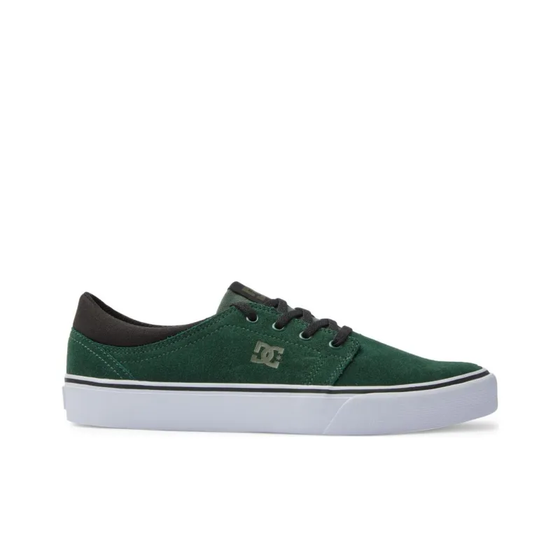 DC Shoes Anti Slip Wear Resistant Low Top Skateboard Shoes Unisex Green-1
