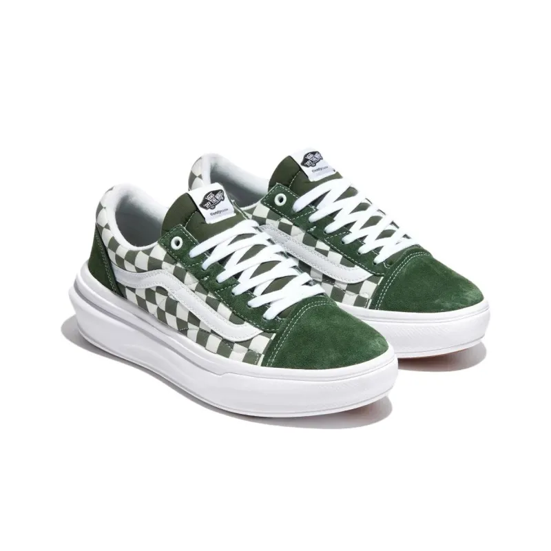 Vans Comfycush Checkerboard Old Skool Overt Cc Skate Shoes 'Green'-2