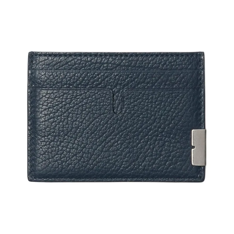 Burberry Calfskin Card Holder Men's Lake Blue-0