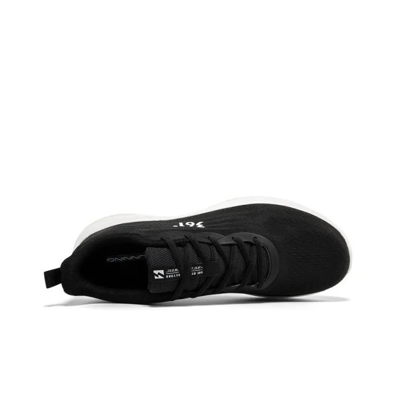 361° Cushioning Breathable Low Top Nitrogen Technology Sprint Running Shoes Men's Black-1