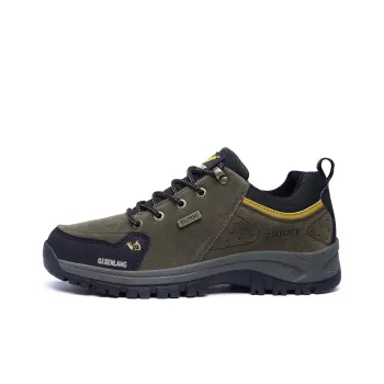 GESENLANG Anti Slip And Wear Resistant Coverage Low Top Outdoor Shoes Men's Dark Green