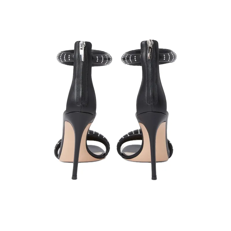 GIANVITO ROSSI One Strap Sandals Women's Black-4