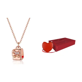 Agatha 925 Sterling Silver Necklaces Women's Rose Gold