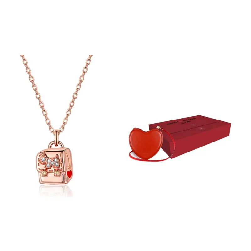 Agatha 925 Sterling Silver Necklaces Women's Rose Gold-0