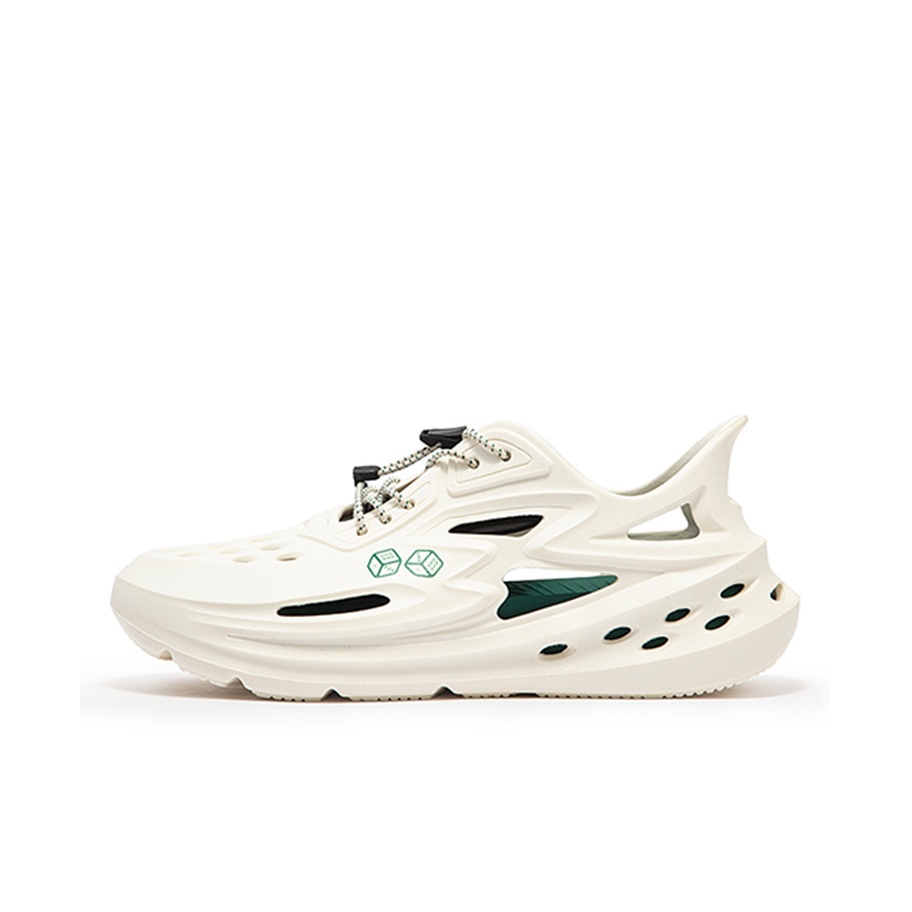 361° BIG3 Clogs Unisex Beige Green - POIZON