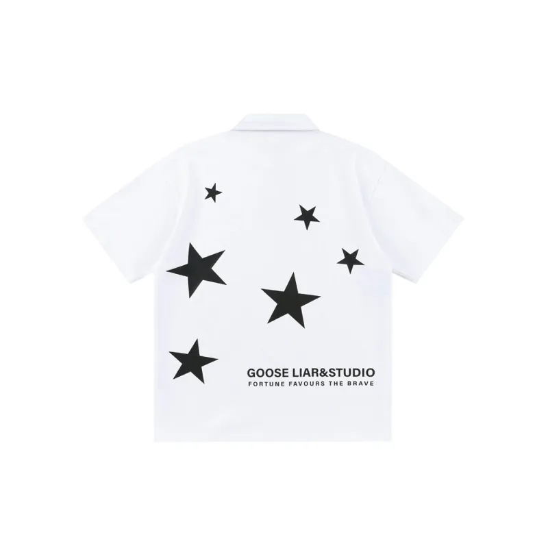 GOOSELIAR Short-Sleeved Polo Shirt T-Shirt Unisex-9