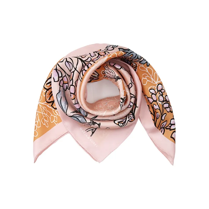 MARJAKURKI Silk Scarves Women's-5