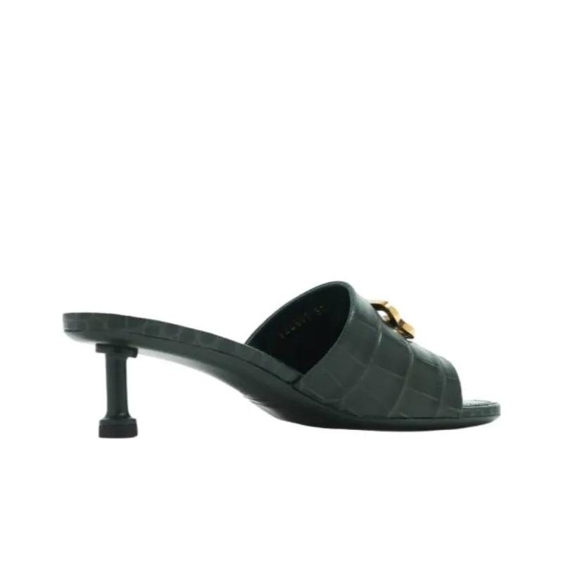 Balenciaga 60mm Groupie Leather Mules-4