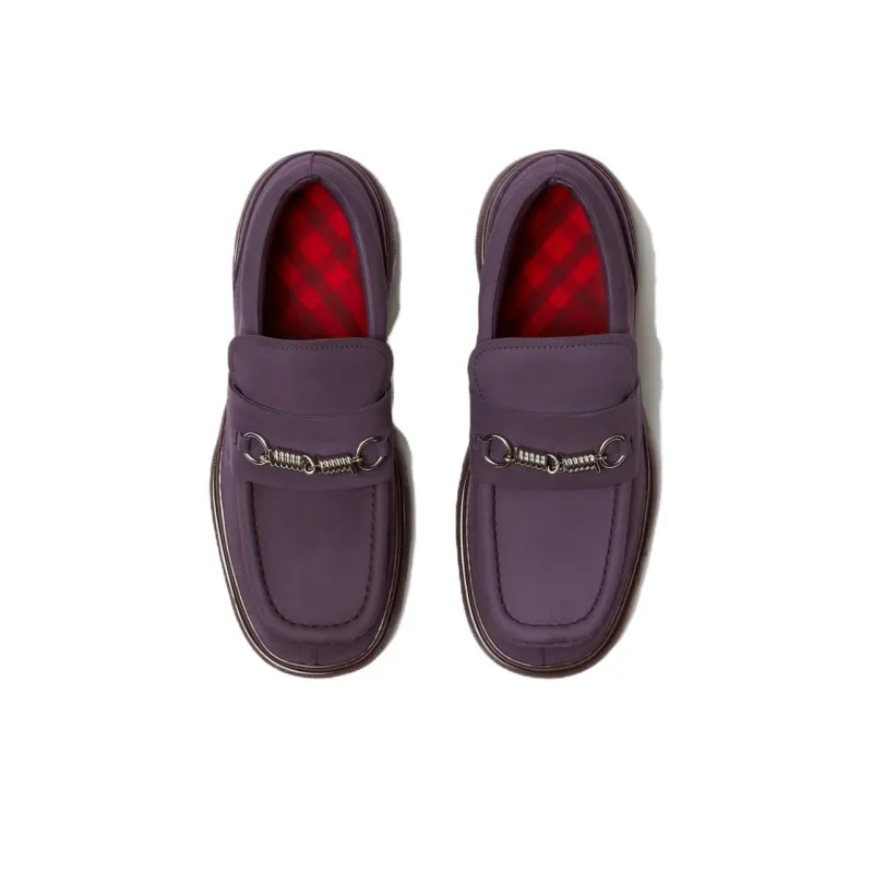 Burberry Creeper Clamp Suede Loafers-3