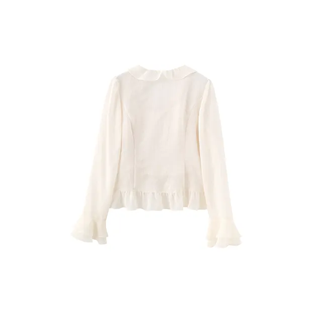 Miss Chipmunk Chiffon Shirts Women's Pearl Pink-1