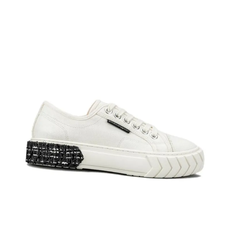 Both Low Top Canvas Shoes Women's White-1