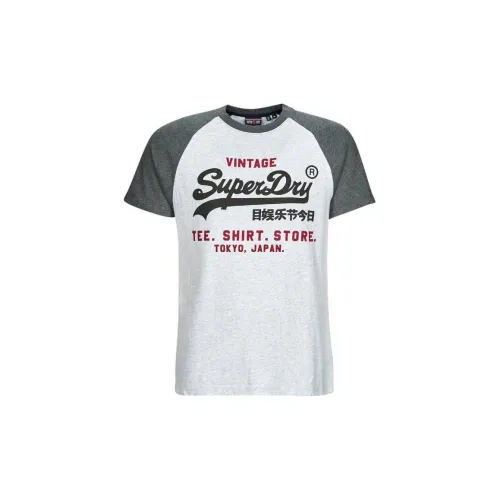 SUPERDRY T-Shirts Men Gray