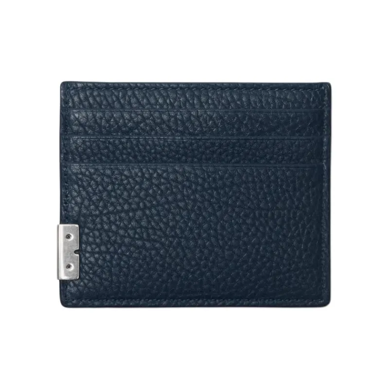 Burberry Calfskin Card Holder Men's Lake Blue-1