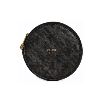 CELINE Coin Purse In Triomphe Canvas