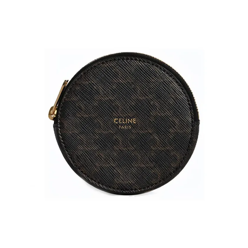 CELINE Coin Purse In Triomphe Canvas-0