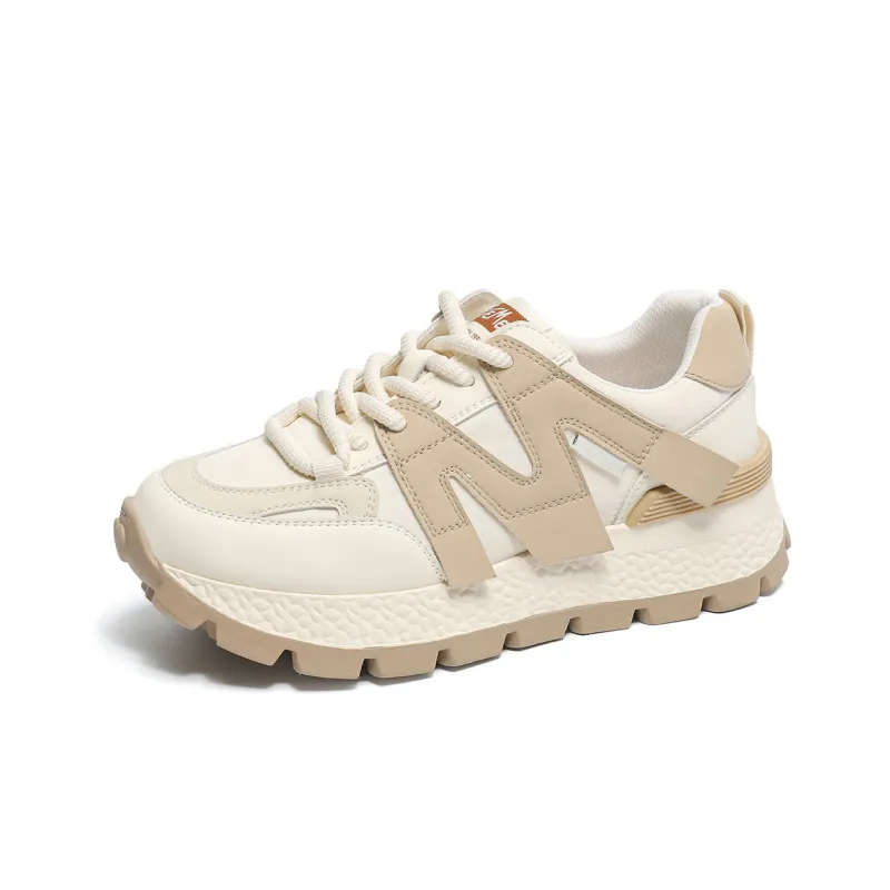 GEMEIQ Cushioned Height Increase Wear-Resistant Lightweight Low-Top Elegant Versatile Comfortable Casual Shoes Women's-0