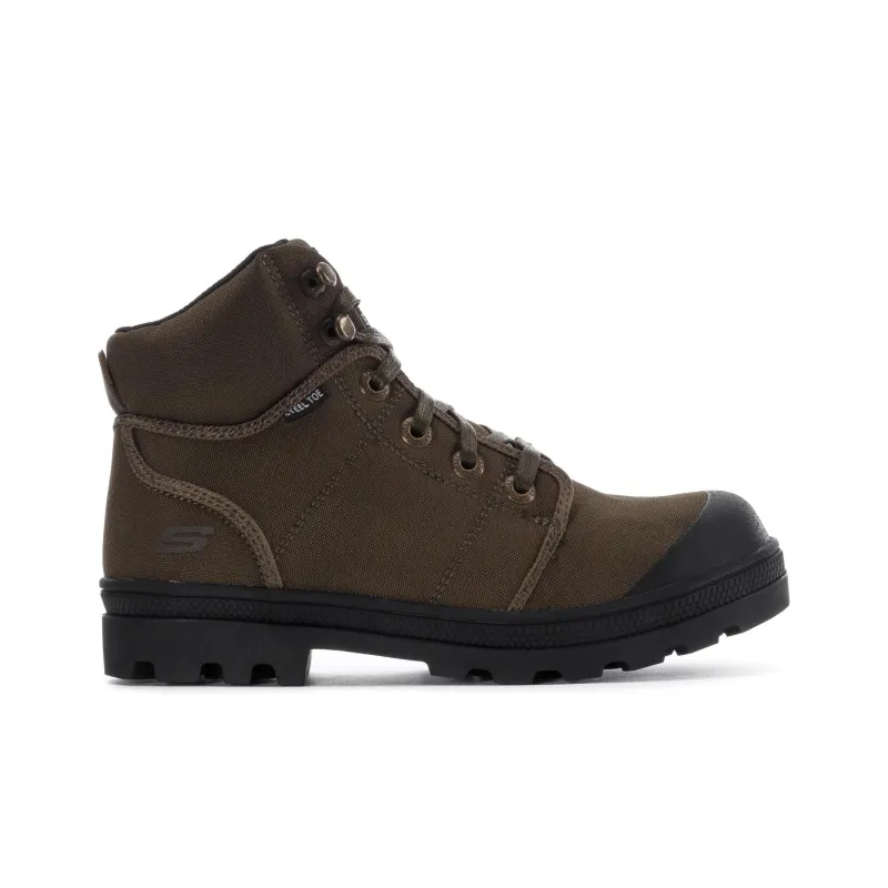 Skechers Work ROTUND DARRAGH ST Short Martin Boot Women's Brown-1