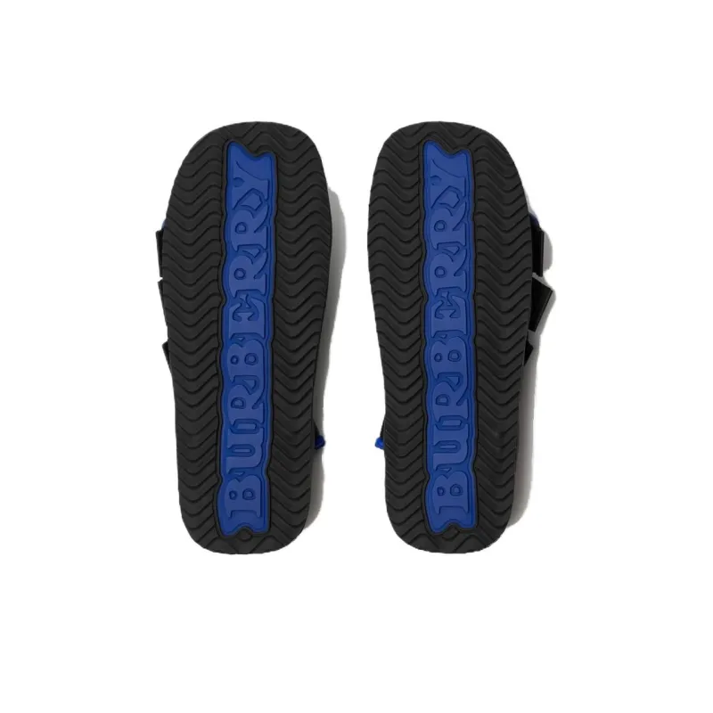 Burberry Slip Resistant Slide Slippers Men's Black-4