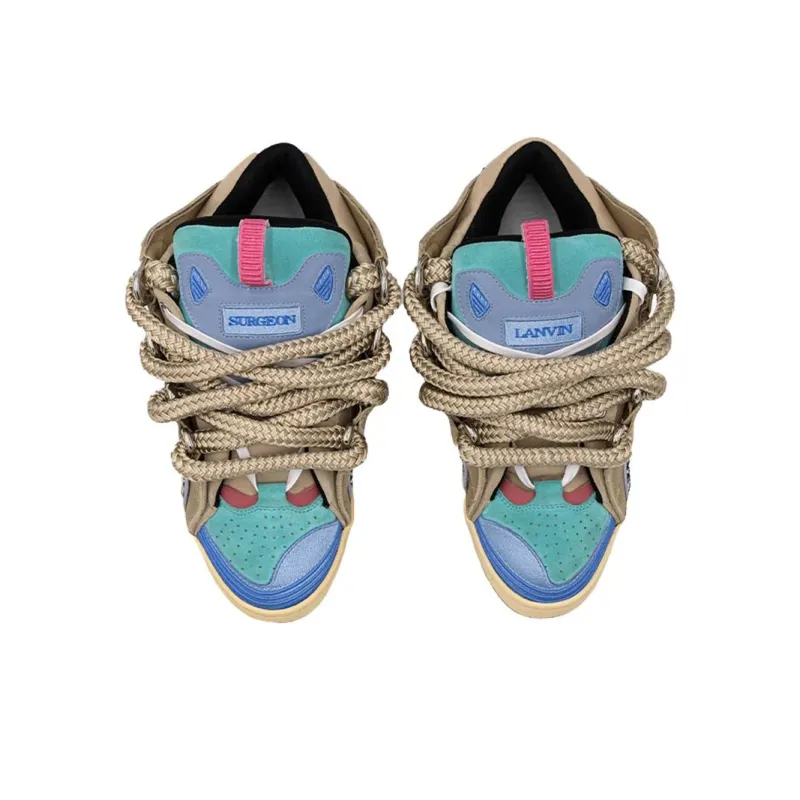 Lanvin The Shoe Surgeon X Lanvin Curb Sneaker 'Light Blue'-3