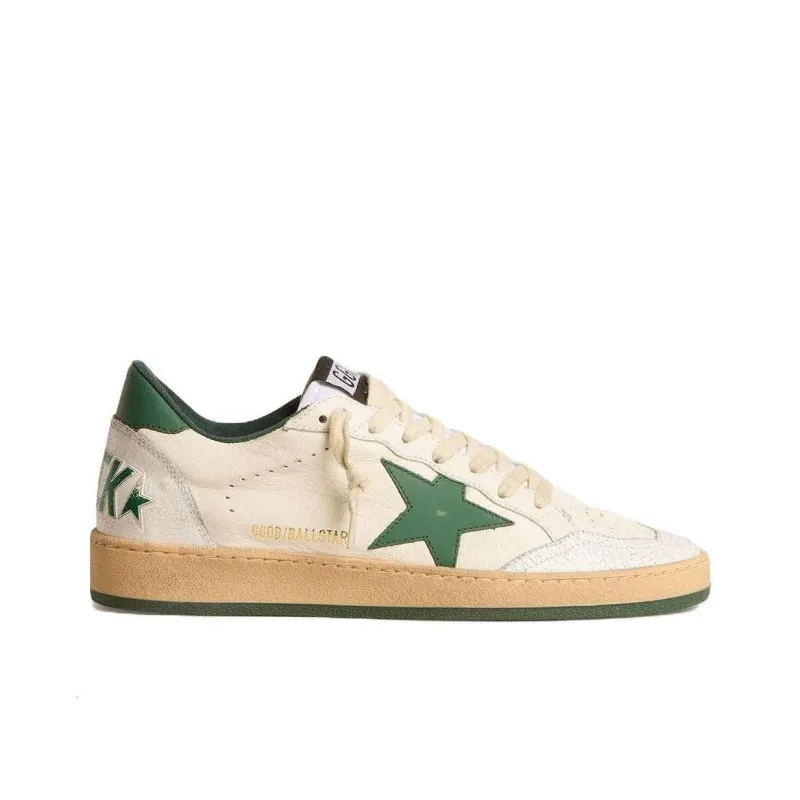 Golden Goose Ball Star Low Top Skateboard Shoes Women's Green-1