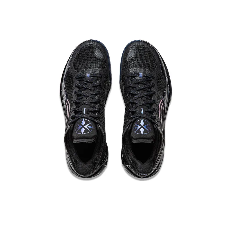 LiNing Blade 4V2 Cushioning Slip Resistant Lightweight Rebound Low Top Basketball Shoes Men's Black-4