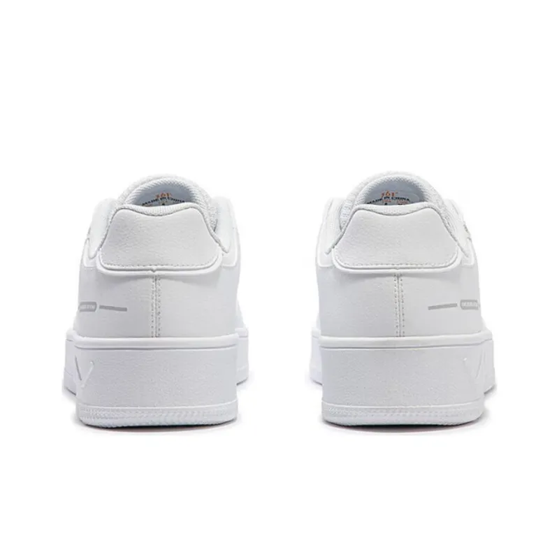 361° Durable Breathable Low Top Skateboard Shoes Men's White-3