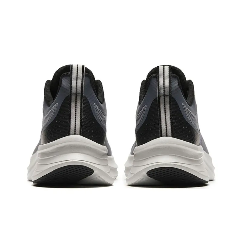 Anta Cushioning Wear-Resistant Low-Top Running Shoes Men's Gray Black-2