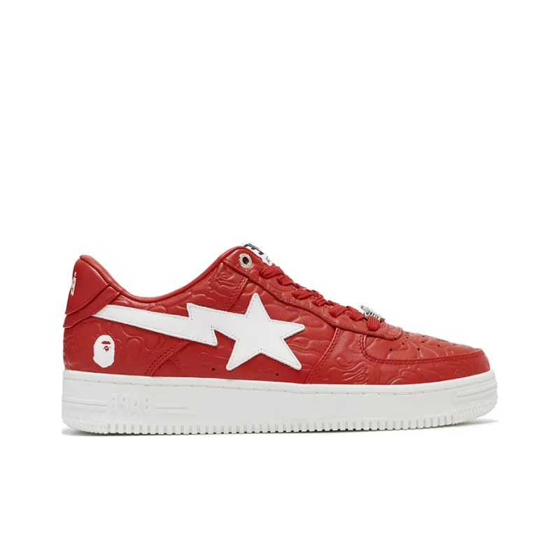 BAPE A BATHING APE Bape Sta Low #3 Line Camo Red-1