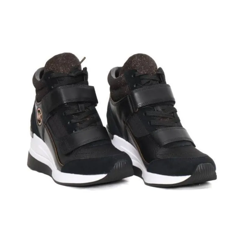 MICHAEL KORS Gentry Mid Top Casual Shoes Women's Black-5