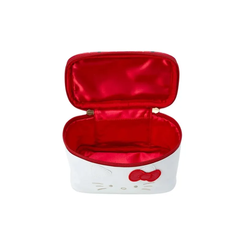 Sanrio PU Makeup Bag Regular Women's White & Red-3