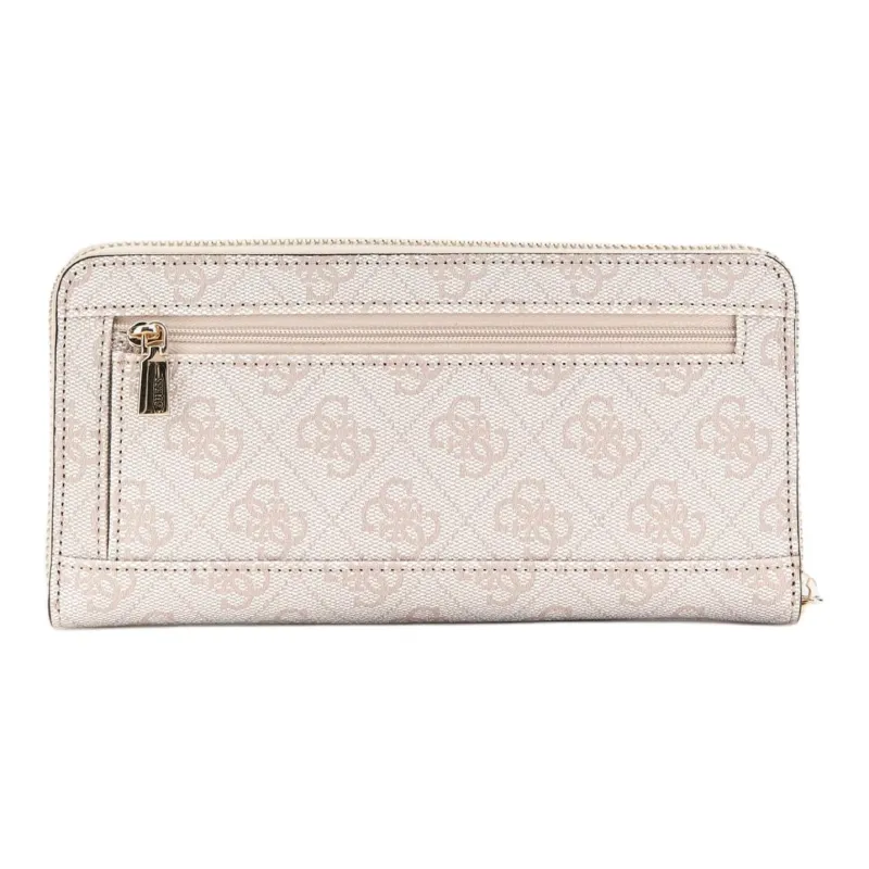 GUESS Artificial Leather Wallet Large Size Women's White & Multicolor-1