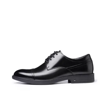 LAORENTOU Dress Shoes Men Low Top Black