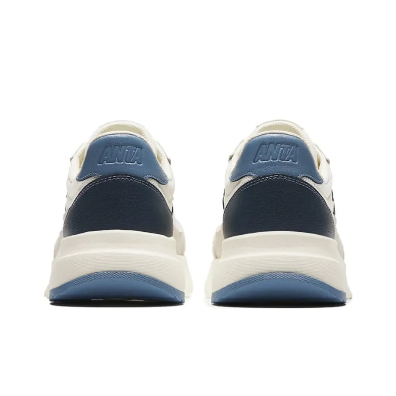 Anta Xiaoice Candy Cushioning Wear Resistant Low Top Casual Shoes Men's White Gray Blue-3