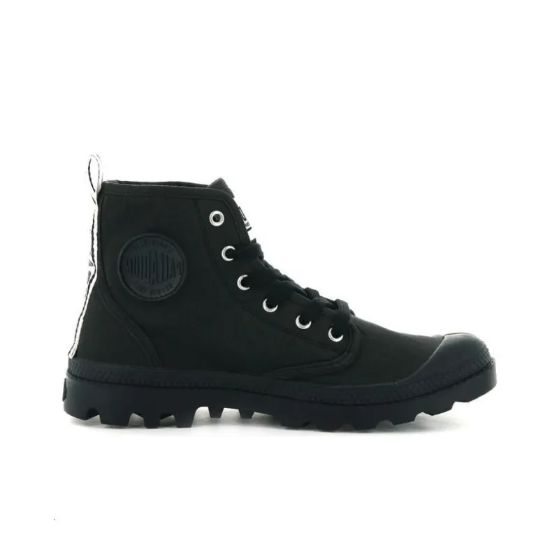 Palladium Pampa HI DARE Anti-Slip Wear-Resistant High-Top Canvas Shoes Unisex Black-1