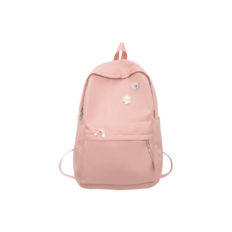 MingLu Nylon Laptop Backpack Regular Unisex Black/White/Blue/Purple/Pink-20
