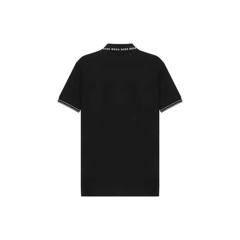 HUGO BOSS Short Sleeved Polo Shirt Men's Black-1
