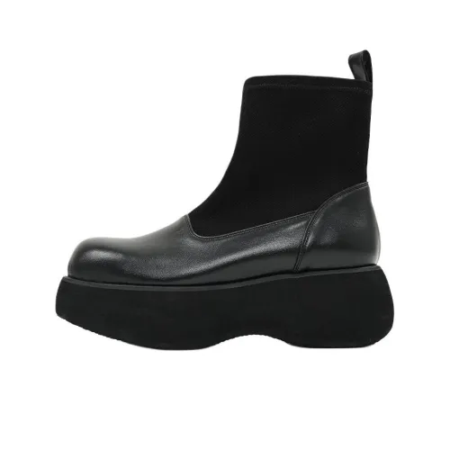 OPENyy Ankle Boots Women's Black