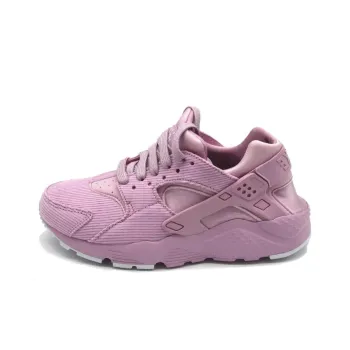 Nike Huarache Run Cushioned Slip Resistant Low Top Running Shoes GS Light Pink