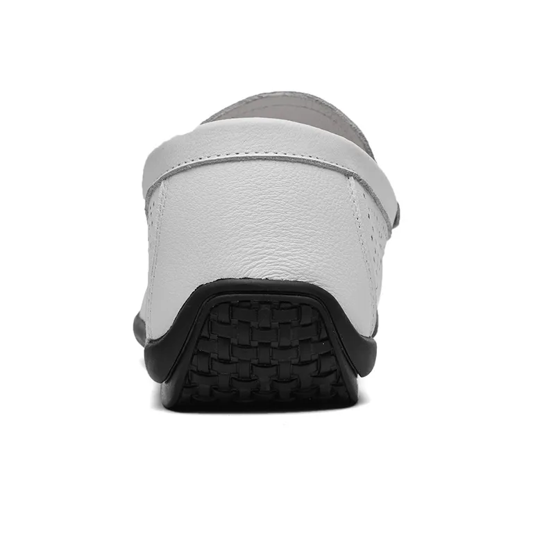 KAISER Gommino Loafers Men's White-3